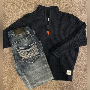 Toddler 2T jeans and sweater